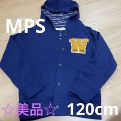【値下げ】MPS（Right-on）上着パーカー　ネイビー　120cm