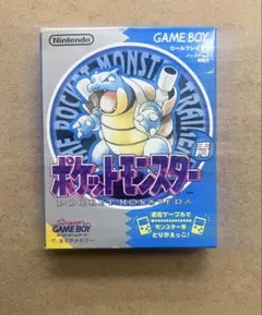 【箱、説明書のみ】ポケットモンスター 青 ブルー ゲームボーイ　耳あり