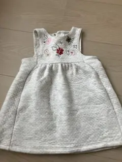 Petit Bateau 刺繍入りジャンバースカート 80cm