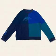 Nike ナイキ パッチワーク スウェット ロンT 子供用 S トレーナー