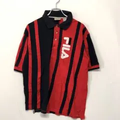 FILA 90s オールド レトロ 香港製 スポーツ古着 ストライプ ポロシャツ