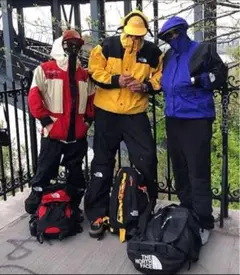 90s the north face リュックサック 黒×黄 大容量