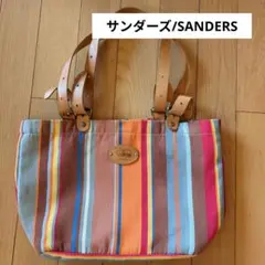 sander's サンダーズ ストライプショルダーバッグ