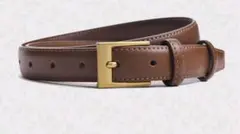 ブラウンレザーベルト ゴールドバックル