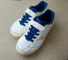 Mizuno フットサルシューズ ホワイト/ブルー　21センチ