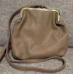 favori がま口 ショルダーバッグ ベージュ