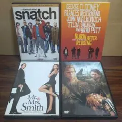 DVD ブラッド・ピット主演出演映画まとめ　 4作セット　スナッチ、スミス、他