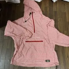L.L.Bean 赤チェック マウンテンパーカー