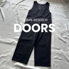 DOORS オールインワン ラップライクオールインワン レディース 黒 Sのサムネイル