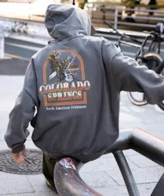 新品★WEGO ピグメントグラフィックパーカー