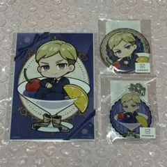 エルヴィン ちゃぽんっ！ まるくじ　進撃の巨人 ブロマイド　アクキー 缶バッジ