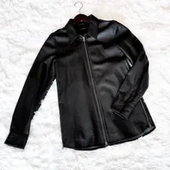 CIVARIZE ライダースジャケット レザージャケット シングル ブラックのサムネイル