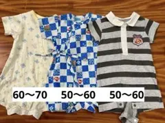 ベビー用 半袖ロンパース 3点まとめ売りのサムネイル