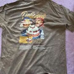 グラフィックTシャツ プリントTシャツ ブラウン L