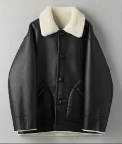 レザージャケット リバーシブル ボア ブルゾン☆BEAUTY&YOUTH ☆ M