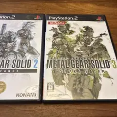 METAL GEAR 2:SUBSTANCE ,3:SNAKE EATER