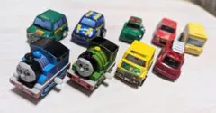 トーマス　パーシー　消防車　他　動くおもちゃ　ミニカー　9台まとめ売り