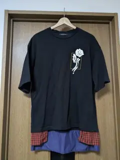 ALMOSTBLACK ブラック Tシャツ レイヤード