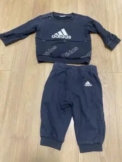 adidas 黒 ジャージセット　70