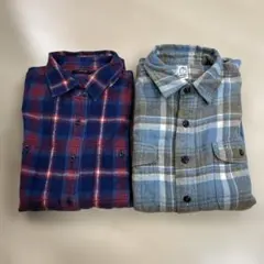 ネルシャツ2枚セット KATO アキュゼ