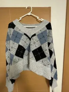 VIVID LADY アーガイルチェックニット