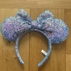 ミニーマウス風スパンコールカチューシャ