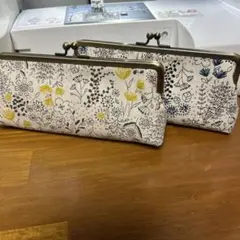 ハンドメイド　ガマ口ポーチセット