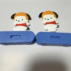 ハッピーセットサンリオキャラクターズ ポチャッコ スケボーフィギュア2個セットのサムネイル