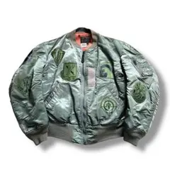 ロ*ー様 ヴィンテージ MA-1 フライトジャケット 8279E SCOVILL 82年製 ALPHA MA-1 SCOVILL USAF MIL-J-8279E - メルカリ