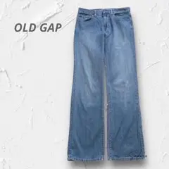 Y5345＊GAP デニムパンツ ブーツカット ブルー 脚長効果 W73