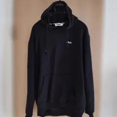 FILA ブラック フード付きパーカー