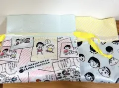ちびまる子ちゃんand 짱구 ポーチ＆巾着 つやさらセレクション