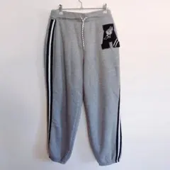 グレー サイドストライプ スウェットパンツ 【ＸＸＬ】 秋冬 あったか ゆったり