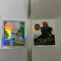 僕のヒーローアカデミア　オーロラステッカーコレクション　2種　爆豪勝己　緑谷出久