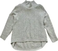 マカフィー トゥモローランド ケーブルニット セーター 長袖 タートル グレー