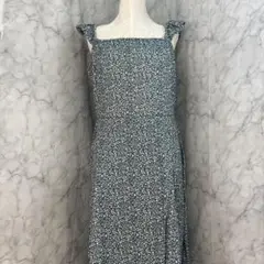 ◆VETLOR ◆フローラル キャミ ワンピース 小花柄 巻きスカート風 Ｌ