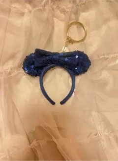 カチューシャキーホルダー ネイビー