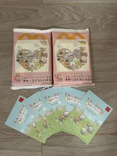 マクドナルド　ハッピーセット すみっコぐらしパズル、シールブック