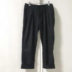 ロールアップクロップドパンツ AZUL by moussy Mサイズ ブラック