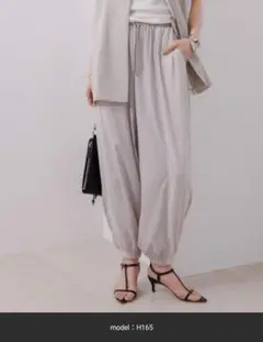 切り替え配色ジョガーパンツ