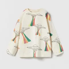 【 新品未着用タグ付き 】ZARA UFO 長袖ティシャツ 110
