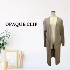 zk389【L】OPAQUE.CLIP カーディガン ロング 薄手 羽織りのサムネイル
