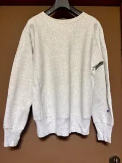 【USA製】チャンピオン リバースウィーブ 赤タグ 霜降りグレー L 目無し