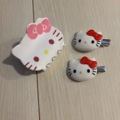 最終値下げ　キティ ヘアクリップ　ヘアピン