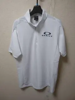 OAKLEY ハーフジップモックネック ホワイト　XL