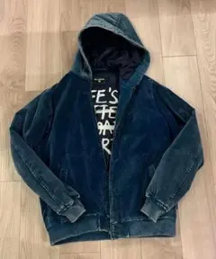 BILLABONG デニム風　ベロア中綿ジャケット　Mサイズのサムネイル