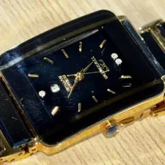 【TECHNOS テクノスTSM903 セラミック×ゴールド スクエア 腕時計】のサムネイル
