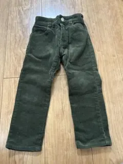 オリーブグリーン コーデュロイ 長ズボン　べべ　100 パンツ　秋　冬