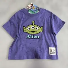 【新品】80 エイリアン半袖Ｔシャツ トイストーリー　紫　パープル　男の子