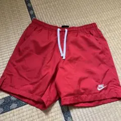 NIKE フローウーブンショーツ ハーフパンツ 赤 メンズ Mナイキ